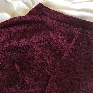 H&M Lace skater skirt