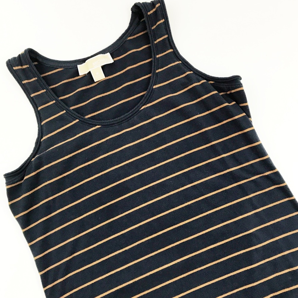 Michaels Kors striped logo tank top