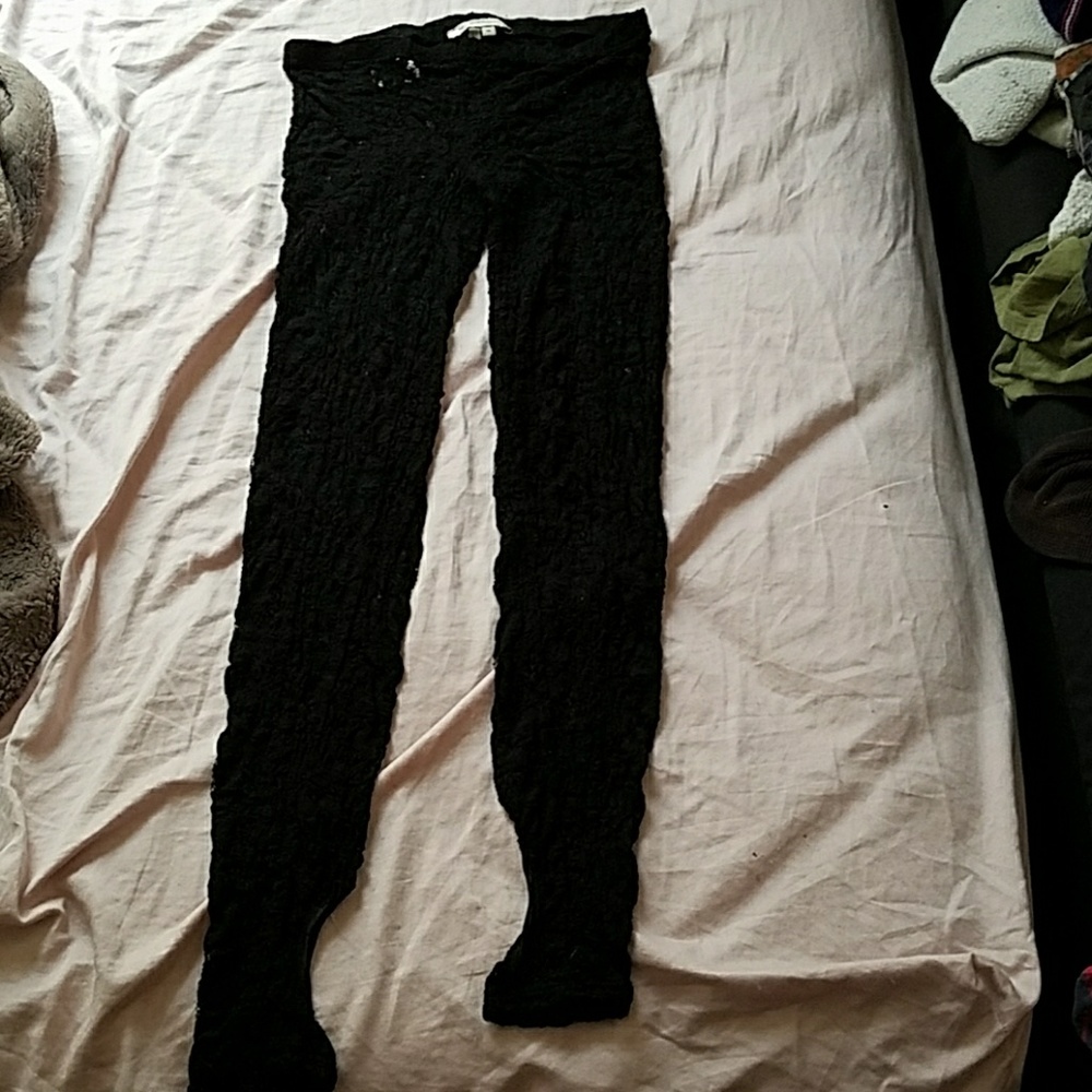 SoldsoldsoldBCBG Flower Tights Black XS