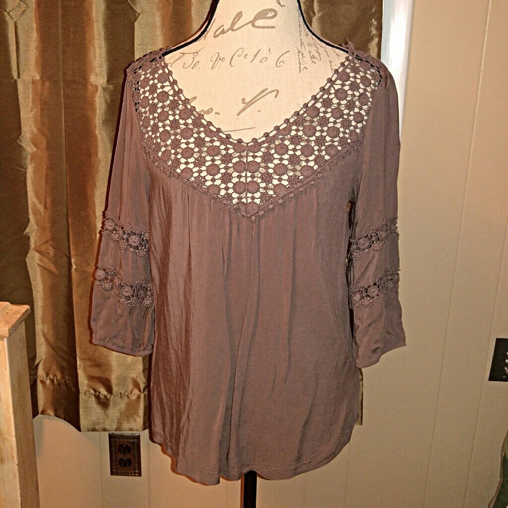 Brown Crotchet Top, Perfect to wear at those awesome Bohemian Festivals.