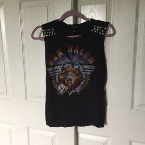 Van Halen Studded Cutoff