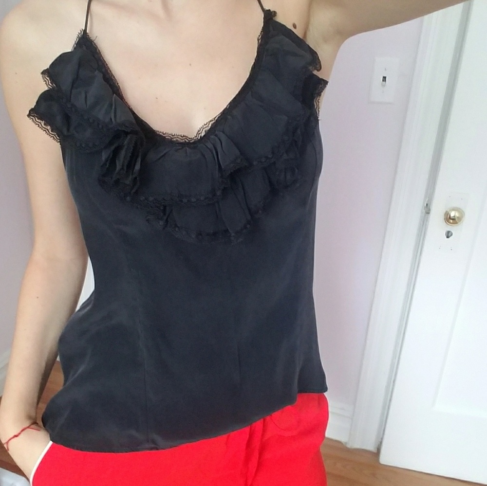 Backless Silk Top