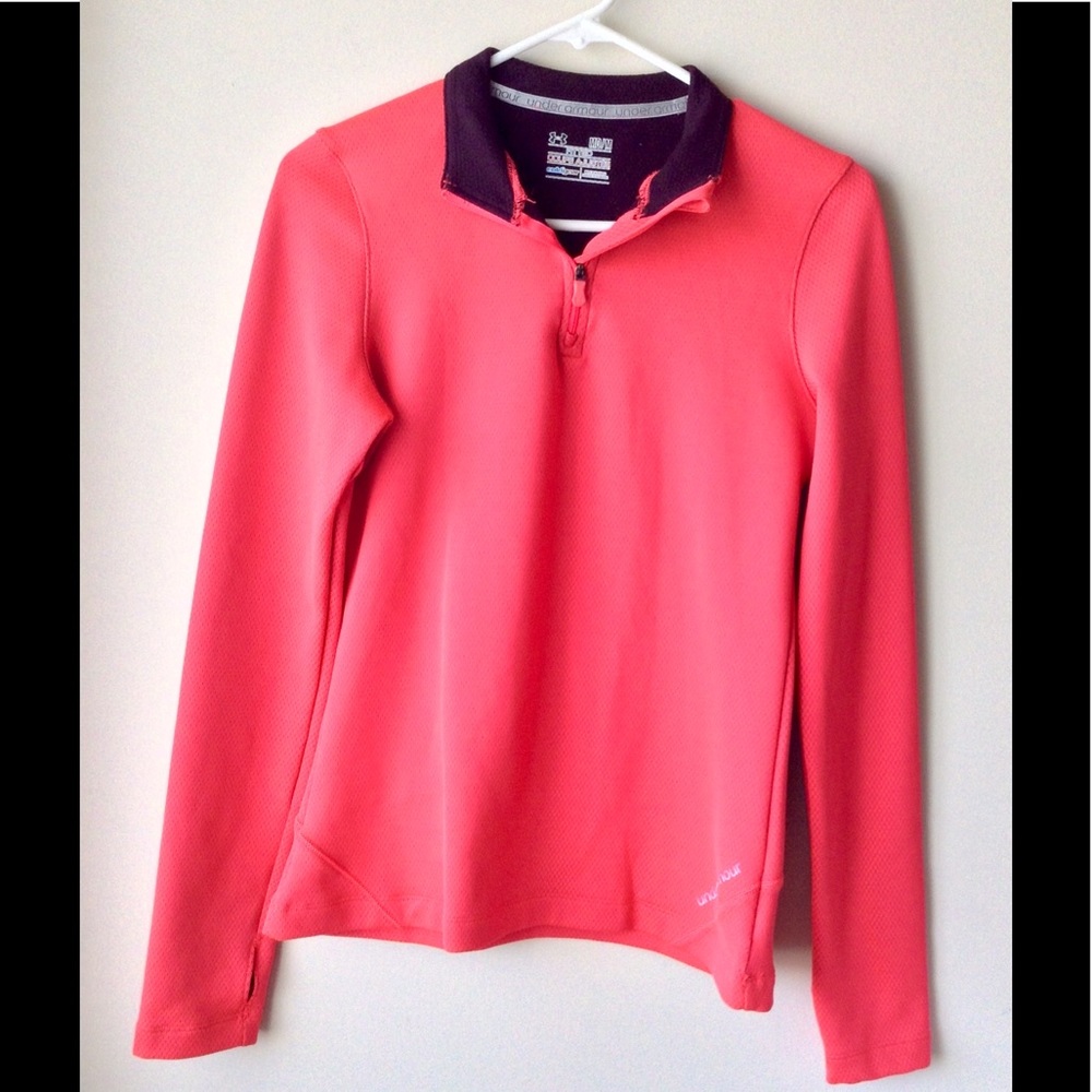 Under Armour Bright Pink Quarter Zip