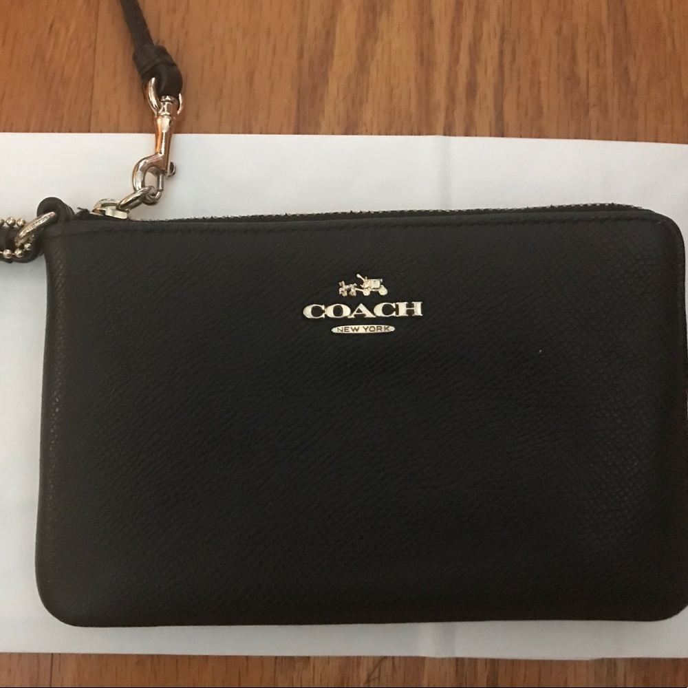 Black Coach Wristlet