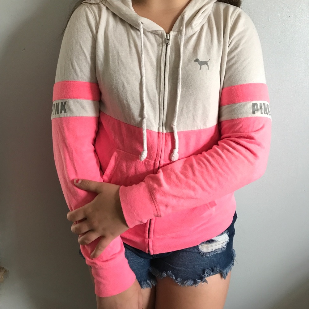 VS PINK zip up sweatshirt