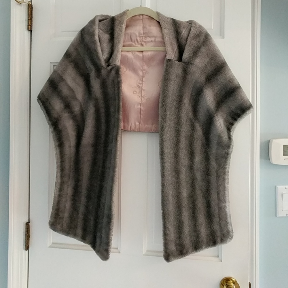 Vintage faux mink stole
