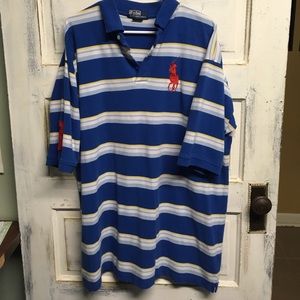 3XB Big polo player stripe shirt