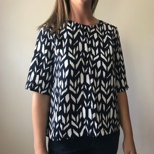 Francescas's Everly Navy Blue Blouse