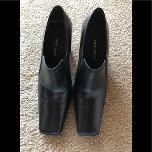 Women's Nine West Black Leather Ankle Boots