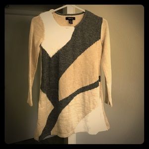Cream and gray sweater by Style &Co