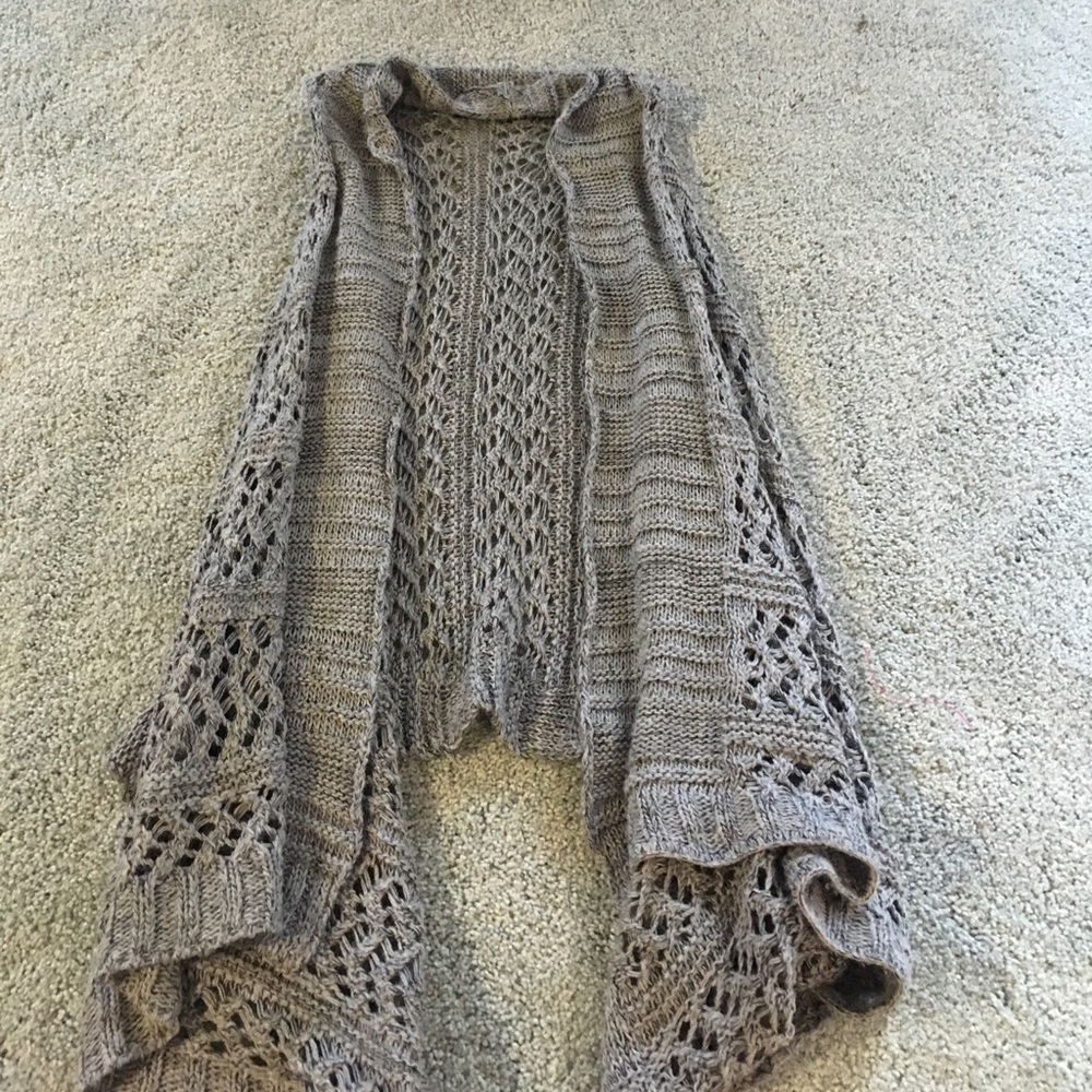 Lace knit wrap