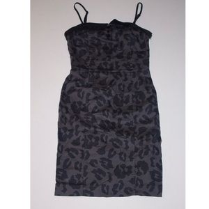 H&M skin tight cheers print dress