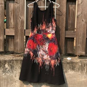 Black fireworks dress