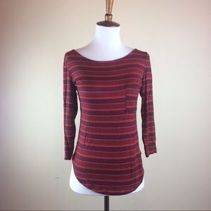 Anthropologie Jersey Print Top