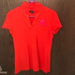 Express Orange Polo Size M