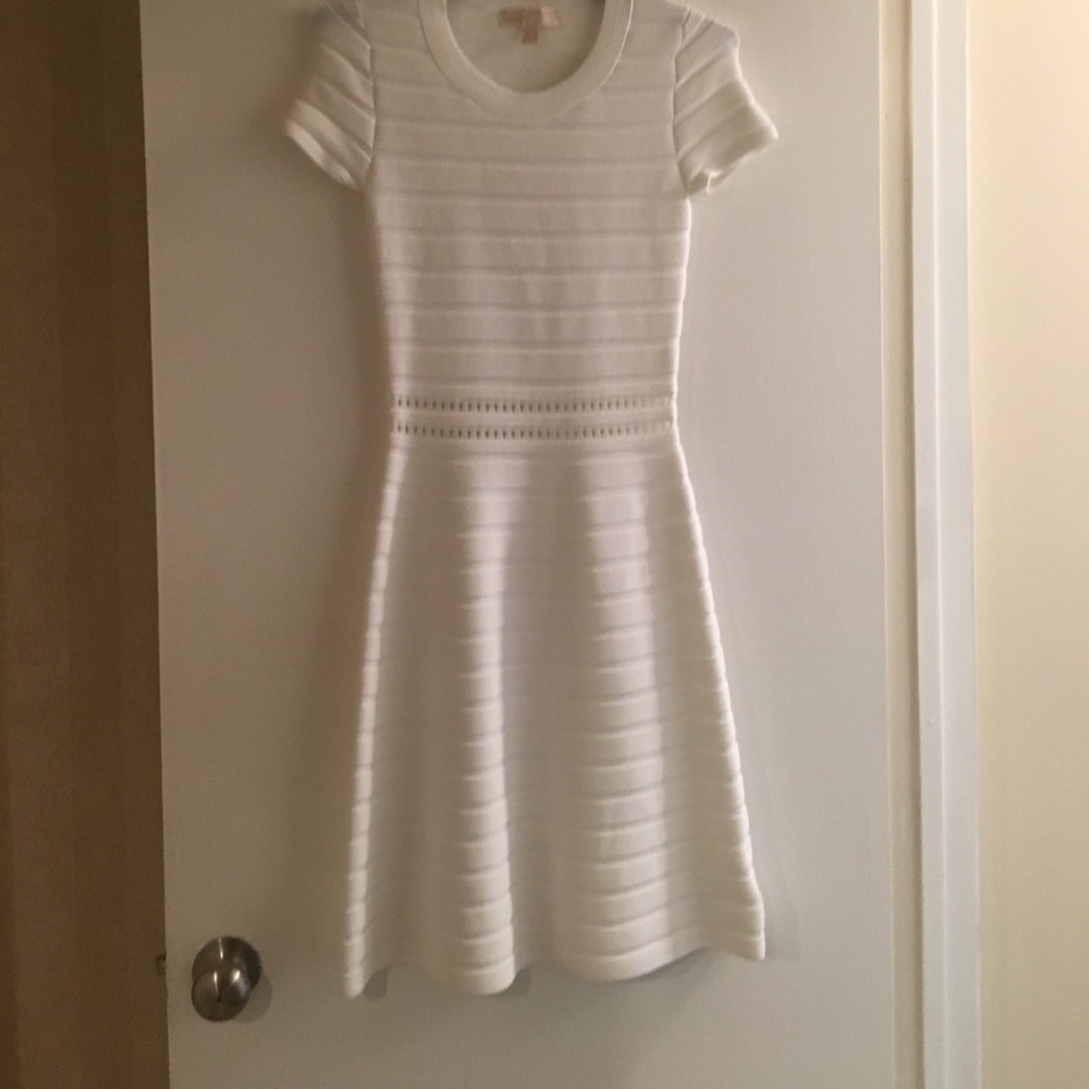 White MKK cut out dress