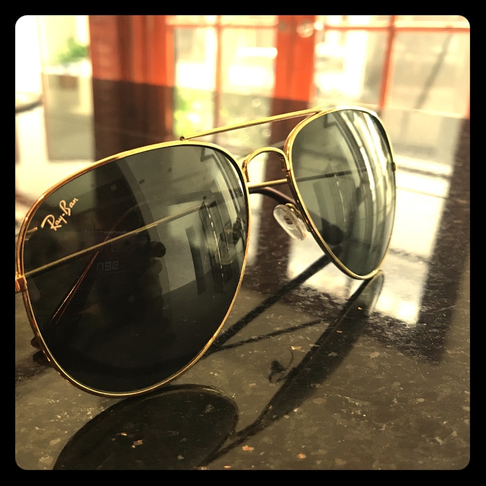 Ray ban gold Frame sunglasses