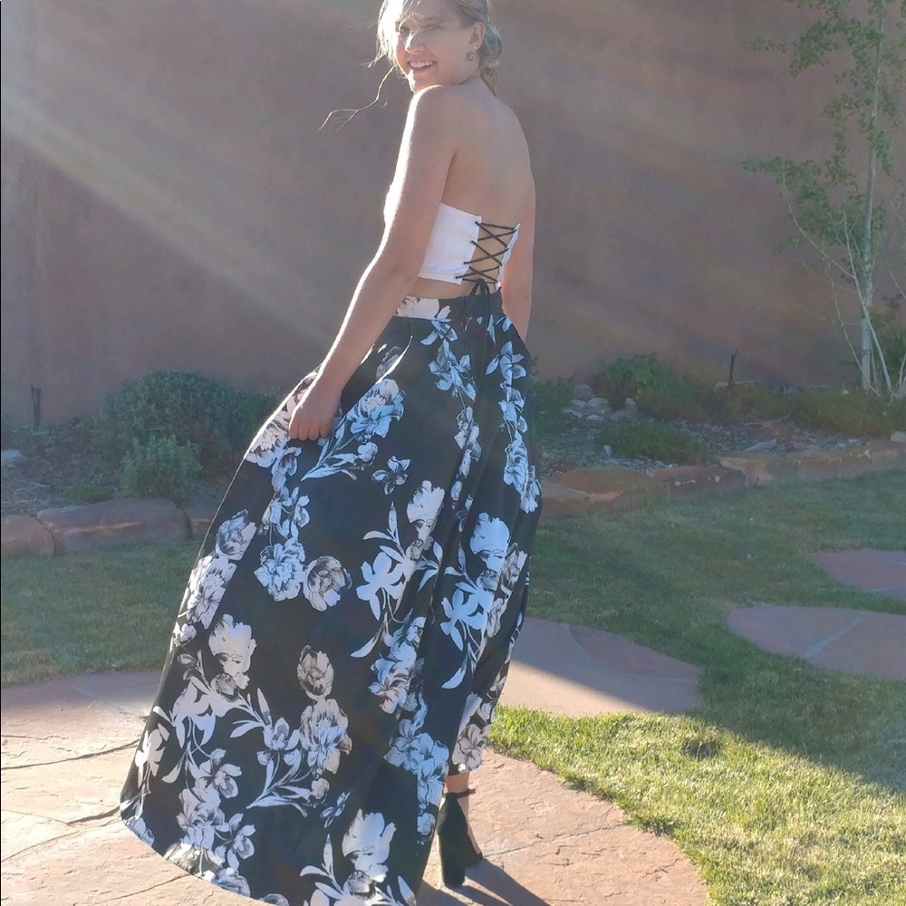 Stunning two piece prom dress