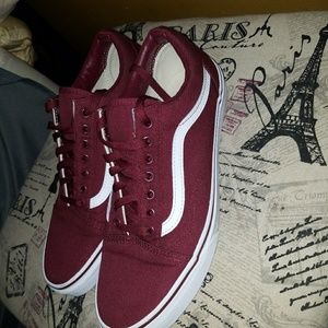 Burgundy vans