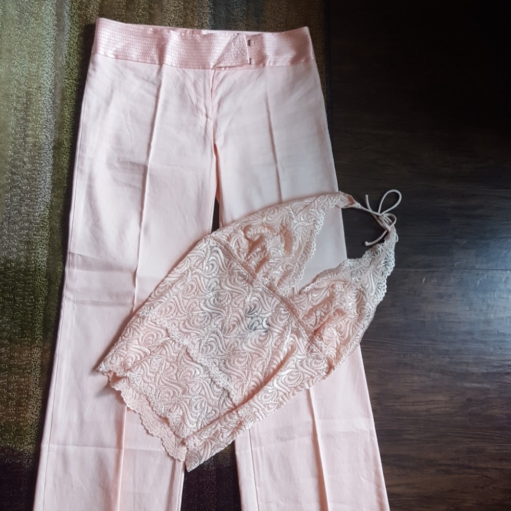 ❤NWOT 2 Piece Set! Bebe Linen Top n Pants