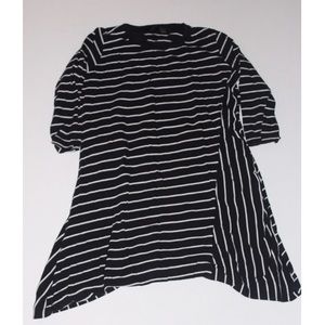 Fire by Zara black and white strip dress