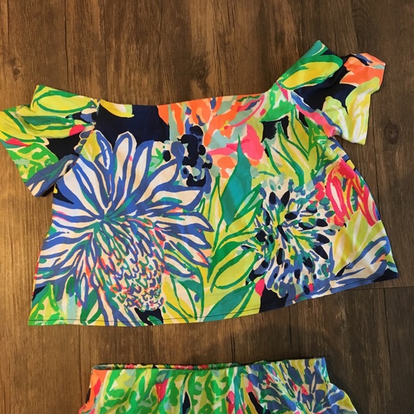 Lilly Pulitzer Mansi Set Two-Piece Maxi/Crop Top - Picture 6 of 7