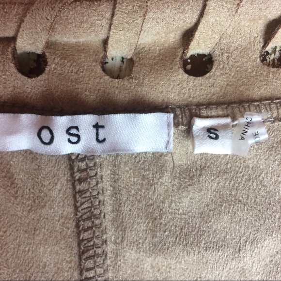 πHPπOst Faux Suede Fringe Vest - Picture 7 of 8