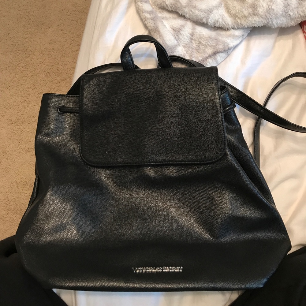 VS black leather backpack NWOT