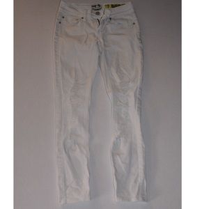 Indigo reign white distressed skinny jeans