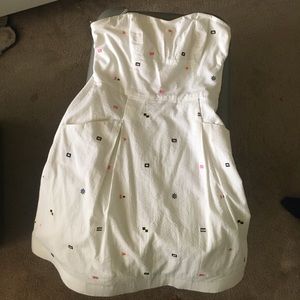 White nautical sundress