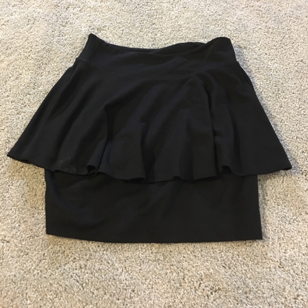 Tiered peplum skirt
