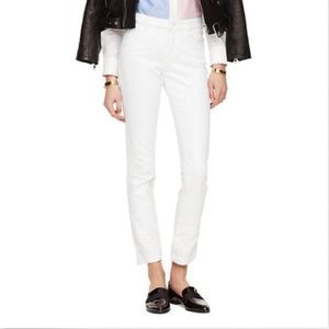 NWT Kate Spade White Denim Cut Off Ankle Pants