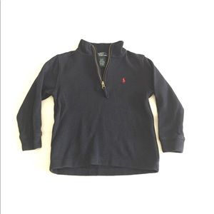 Navy Polo Half Zip Pullover