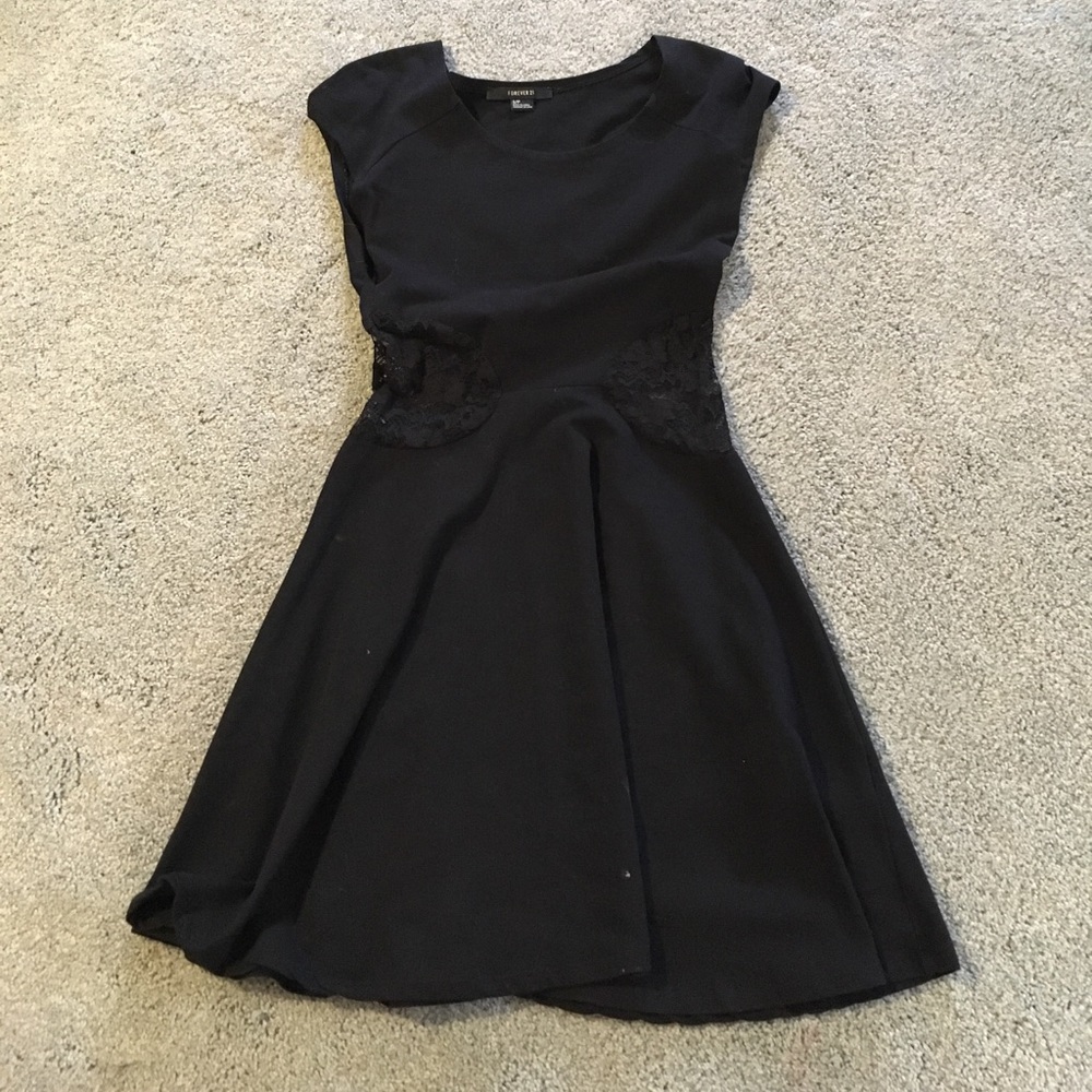 Black skater dress