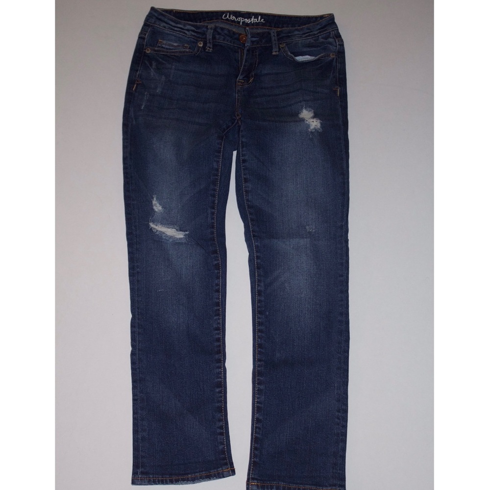 Aeropostale distressed dark jeans