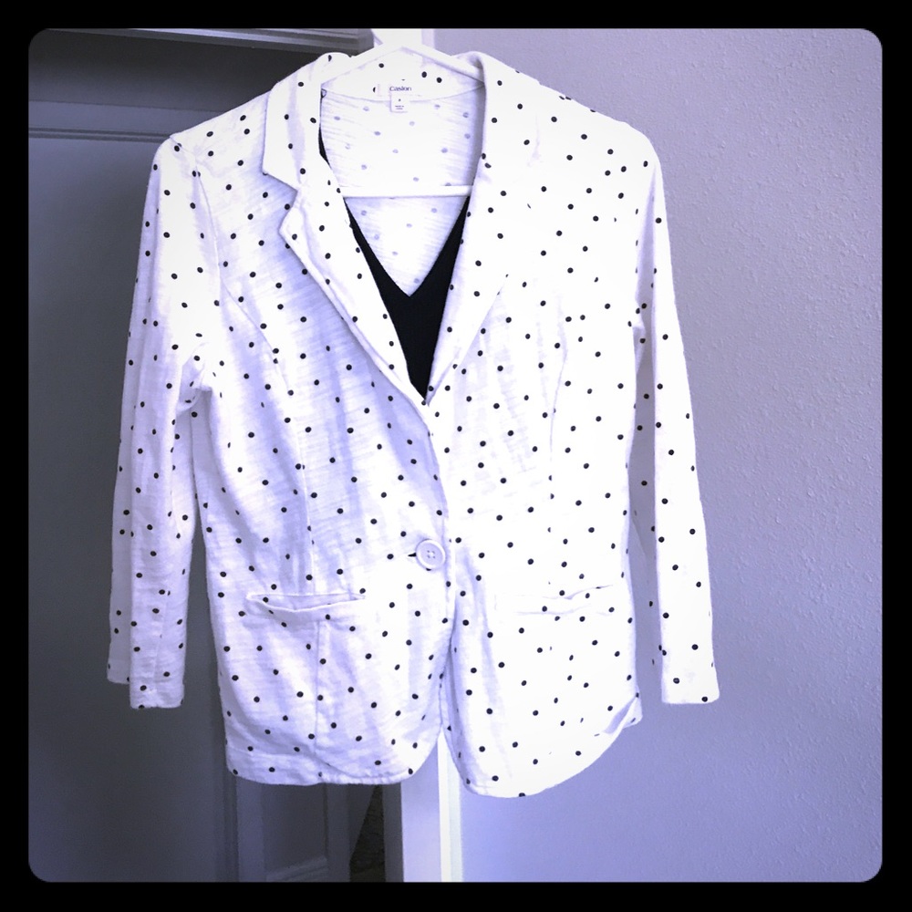 Caslon polka dot sweater