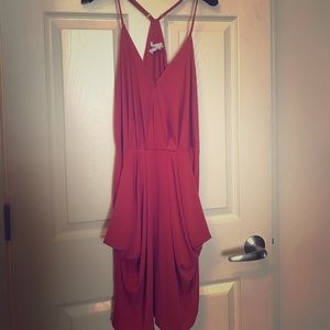 Coral BCBG dress with pockets!