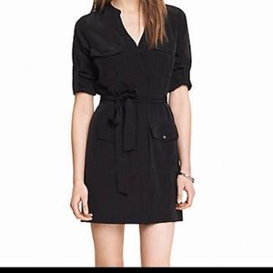 NWT Express Black Military Shirt Dress