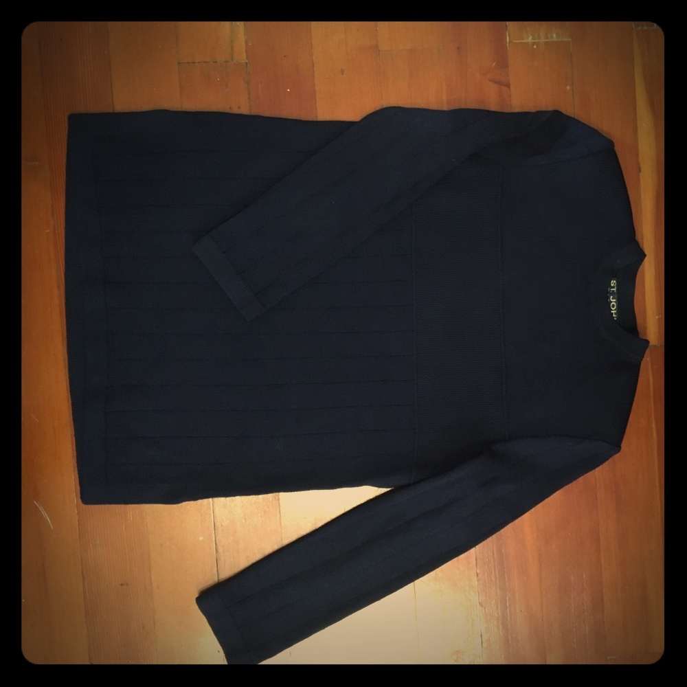 St. John navy sweater
