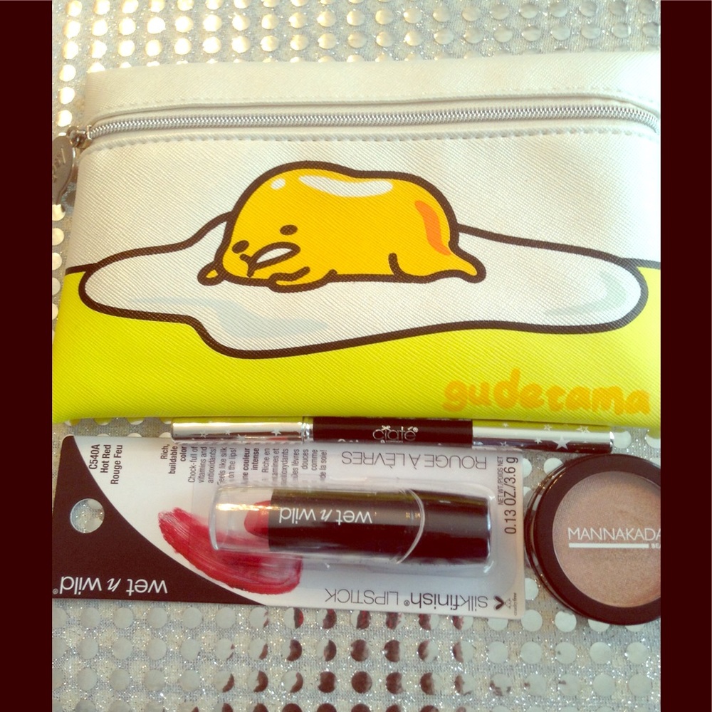Gudetama Egg IPSY Glam Bag with 3 items
