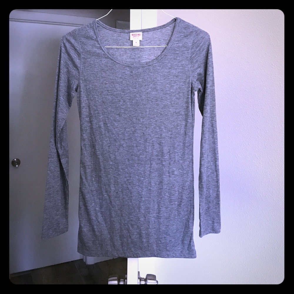 Mossimo long sleeve gray blouse