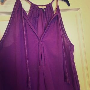 Joie purple flowy top