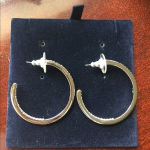 Swarovski hoop earrings
