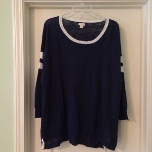 Navy/White J. Crew Sweater