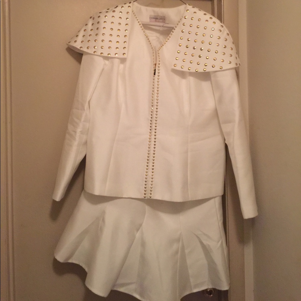 Dress suit with matching cap