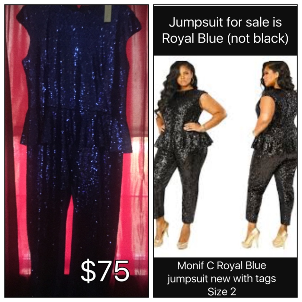 Monif C plus size 2sequin jumper