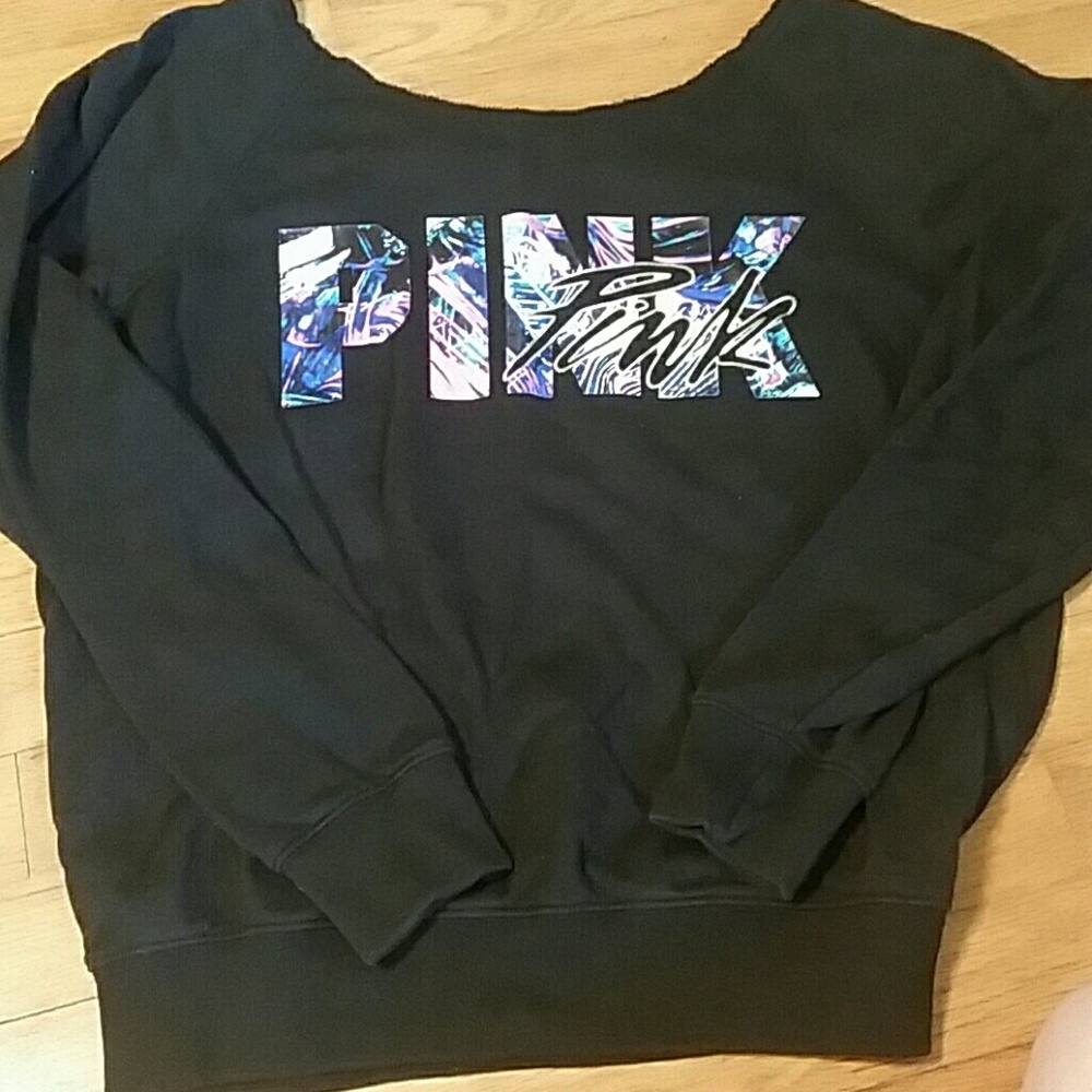 PINK Off the shoulder sweatshirt