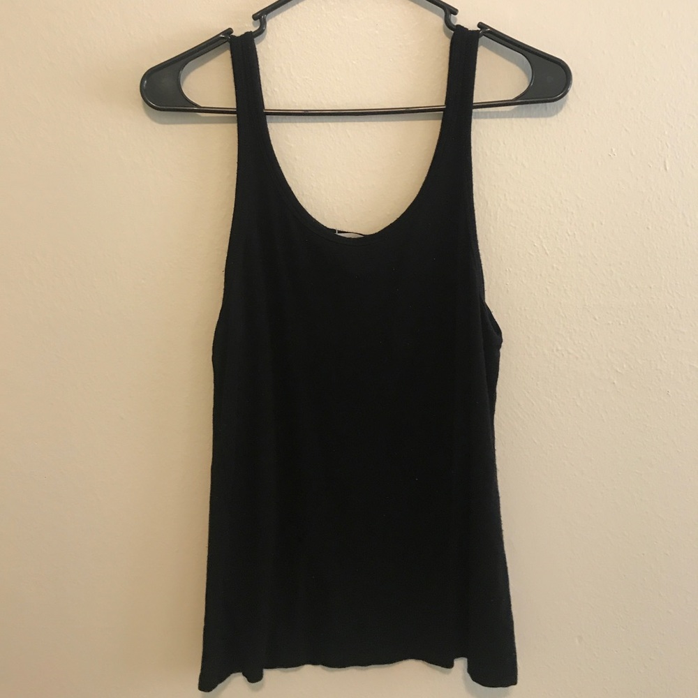 Black tank top