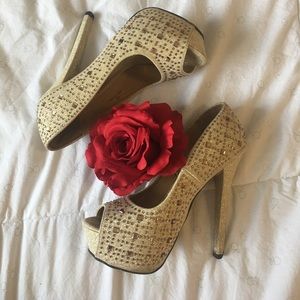 Gold heels