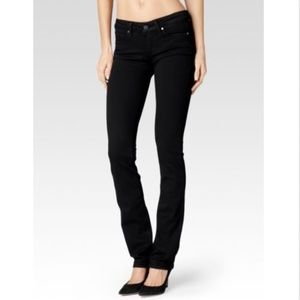 NWT Paige Skyline Straight Black Shadow Pants 27